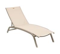 Hespéride - Poltrona lounge bonao beige in lino mogano