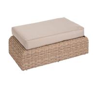 Hespéride - Pouf da Giardino Savana mooréa in Alluminio trattato con polveri epossidiche e Resina Intrecciata