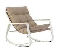 Sedia a dondolo Felinio cuscino taupe