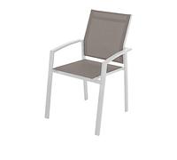 HESPERIDE Sedia da giardino con braccioli 89x57x57 cm Axiome tortora multicolore