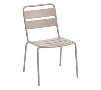 Hespéride - Sedia da giardino impilabile Phuket Argilla - Acciaio trattato epossidico con trattamento antiruggine rinforzato - Dim 52 x 60 x 84 cm - Mobili da esterno