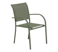 HESPERIDE - Sedia da giardino Piazza, verde alloro, alluminio, impilabile, resistente alla ruggine - Per terrazzo, sedia da esterno