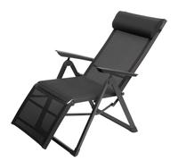 Hespéride - Sedia da giardino reclinabile Decima, antracite e grafite - 3,6 x 3 m - Alluminio - Arredamento da esterno per terrazza, balcone, patio