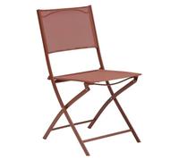 Hespéride - Set di 4 sedie da giardino modula pieghevoli in mogano