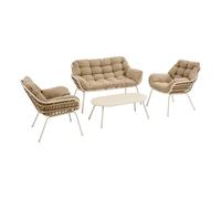 Hespéride - Set di mobili da Giardino a 4 posti paopao - Argilla