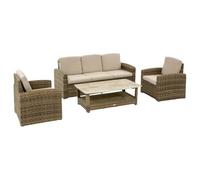Hespéride - Set di mobili da Giardino selenim 5 posti Beige