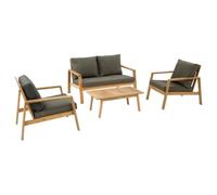 Hespéride - Set di mobili da Giardino tiwi a 4 posti, Grigio Antracite