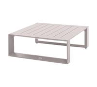 Hespéride - Tavolino da giardino quadrato allure avena 79 x 79 x 30 cm in alluminio
