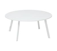 Hespéride - Tavolino da Giardino Rotondo saona in Acciaio Bianco d90cm