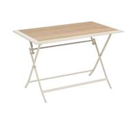 Hespéride - Tavolo da giardino azua 4 posti pieghevole beige 110x71cm