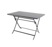 HESPERIDE Tavolo da giardino pieghevole 110x71x70 cm Greensboro grafite grigio