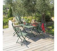 Tavolo da giardino pieghevole 110x71x70 cm Greensboro verde