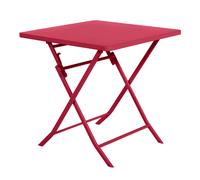 HESPERIDE Tavolo da giardino pieghevole 71x70x70 cm Greensboro rosso rosso