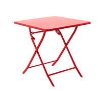 HESPERIDE - Tavolo da giardino pieghevole quadrato Greensboro per 2 persone, colore uva spina - Acciaio rinforzato antiruggine - Arredamento per giardino, balcone e terrazzo