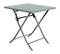 HESPERIDE - Tavolo da giardino pieghevole quadrato Greensboro per 2 persone, verde oliva - Acciaio rinforzato antiruggine - Arredamento per giardino, balcone, terrazzo