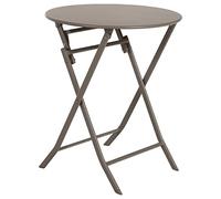 Hespéride - Tavolo da giardino pieghevole rotondo greensboro tonka a 2 posti in acciaio trattato con polveri epossidiche