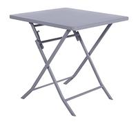 Tavolo da giardino pieghevole 70x71x70 cm Greensboro grigio