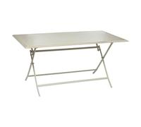Hespéride - Tavolo da giardino rettangolare pieghevole color argilla azzurra - 6 posti - Alluminio con rivestimento epossidico antiruggine