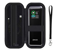 HESPLUS Custodia da viaggio per Anker Prime Power Bank 27.650 mAh 250 W, borsa organizer portatile per centrali elettriche, caricabatterie tascabile in rete, cavo - nero (solo custodia!)