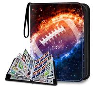 HESPLUS Raccoglitore per carte da calcio con 900 tasche, con custodie per carte da calcio, set di protezioni per carte da calcio, carte sportive, album da collezione di carte da gioco