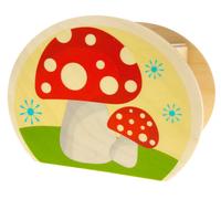 Hess Cassetta di legno a forma di amanita