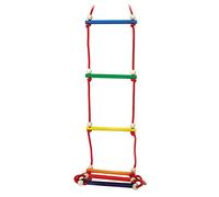 Hess Holzspielzeug 20009 - Scala in legno con 6 pioli, fatta a mano, per bambini dai 3 anni in su, ca. 28 x 200 x 3 cm, per un divertimento illimitato in casa e in giardino