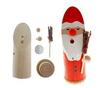Hess Holzspielzeug Set Fai da Te, 6 Pezzi, in Legno, Motivo: Babbo Scopa, Circa, Decorazione per l'Avvento e Il Natale dai Monti Metalliferi, Naturale, ca. 13 cm