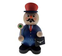 Hess since 1990 Affumicatore sferico in Legno, Pecora, Circa, Decorazione per Il Periodo dell'Avvento e Natalizio dai Monti Metalliferi, Faggio, Blu, ca. 12 cm