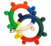 Hess sonaglio di legno anelli colorati