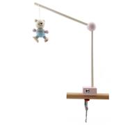 Hess supporto in legno per giostrina sopra il lettino - rosa, con morsetto a vite