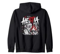 Hestia Dea del Focolare E Sacra Fiamma Felpa con Cappuccio