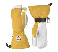 Hestra Army Leather Heli 3 Finger - guanti sci freeride 9 Yellow unisex