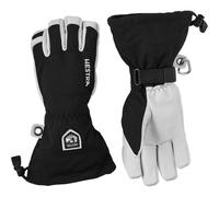HESTRA Army Leather Heli Ski - 5 Finger - Unisex - Nero / Bianco - Taglia 7- modello 2026