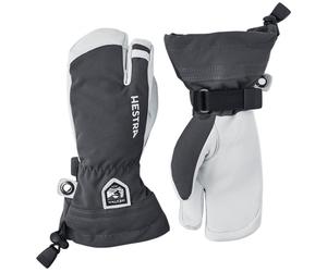 Hestra Army Leather Heli Ski, guanti da sci a 3 dita, junior, grigio 3 Grey