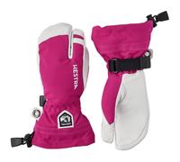 Hestra Army Leather Heli Ski, guanti da sci a 3 dita, junior, rosa 3 Fuchsia
