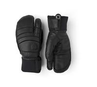Hestra - Guanti da sci a 3 dita in cuoio - Army Leather Fall Line 3-Fingers Black/Black - Taglia 10 - Nero