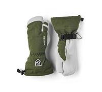 Hestra - Guanti da sci a 3 dita in cuoio - Army Leather Heli Ski 3-Fingers Olive - Taglia 10 - Verde