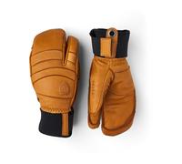 Hestra - Guanti da sci a 3 dita in pelle - 3-fingers Fall Line Cork/Cork in Pelle - Taglia 9 - Marrone