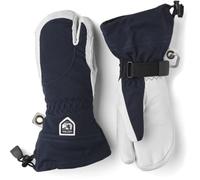 Hestra Heli - Guanti da Sci da Donna, Classici 3 Dita, in Pelle, per Sci, Snowboard, Alpinismo