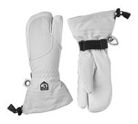 Hestra Heli Ski, guanti da sci a 3 dita, donna, grigio chiaro/bianco 9 Pale grey/Offwhite
