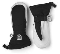 Hestra Heli Ski Womens Glove - Guanti da neve classici in pelle per sci, snowboard e alpinismo (vestibilità femminile), nero/bianco sporco - 40