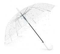 Hestya 1 Pezzi Ombrelli Trasparenti per Matrimoni Ombrello Trasparente per Sposa Cupola Semiautomatico Donna e Uomo - Sposa, Damigella,Festa
