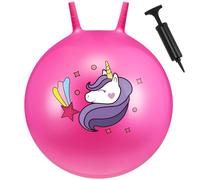Hestya 50 cm Palla Tramoggia Spaziale di Unicorno Grande Pallone Gonfiabile per Saltare Palla Gigante Rimbalzante con Pompa Palla per Saltare con Maniglia Giocattolo per Gioco Yoga Giardino per Adulti