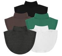 Hestya Colletto Staccabile da Donna Finto Colletto per Camicia(Bianco, Nero, Grigio, Moka, Verde)