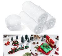 Hestya Neve Finta Natalizia Neve Artificiale per Decorazioni Soffice e Candido di Decorazioni per Albero di Natale Invernale di Un Villaggio Natalizio(1 Pacco,40 x 300 cm)