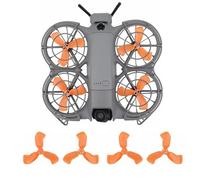 Hesupy 4 eliche colorate per DJI Neo 2, eliche di ricambio colorate a basso rumore, con kit di viti, accessori per drone Neo 2 (arancione)