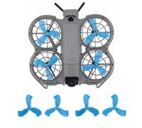 Hesupy 4 eliche colorate per DJI Neo 2, eliche di ricambio colorate a basso rumore con kit di viti per accessori drone Neo 2 (blu)