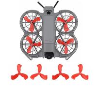 Hesupy 4 eliche colorate per DJI Neo 2, eliche di ricambio colorate a basso rumore con kit di viti per accessori drone Neo 2 (rosso)
