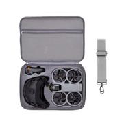 Hesupy Custodia da trasporto per DJI Avata 360 Goggles N3 Motion Fly More Combo, borsa da viaggio portatile di grande capacità organizer con tracolla impermeabile custodia protettiva in PU, Grigio