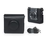 Hesupy Custodia da trasporto per Instax Wide Evo, custodia da viaggio in pelle PU con tracolla per fotocamera retrò, custodia da viaggio portatile con tracolla - Coperchio superiore rimovibile per